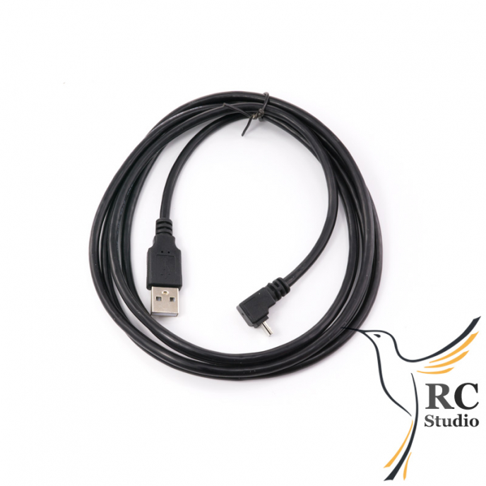 USB-A - Mikro USB kabel, 90°, 1.8m